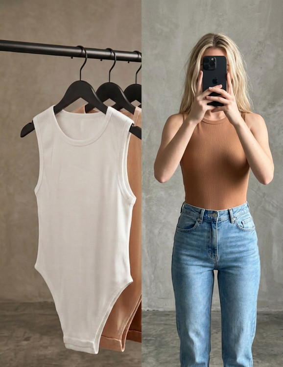 بادی حلقه ای دخترانه عسلی