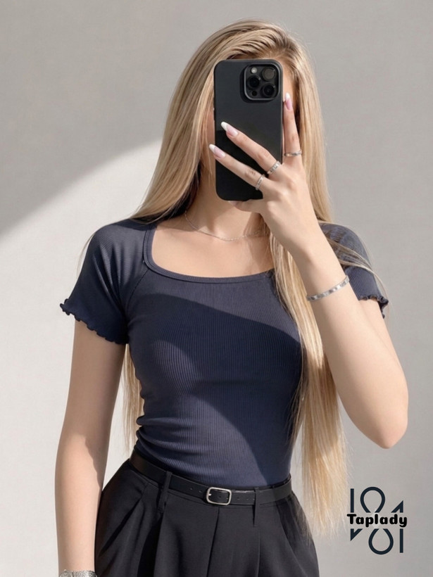 تیشرت یقه خشتی کبریتی